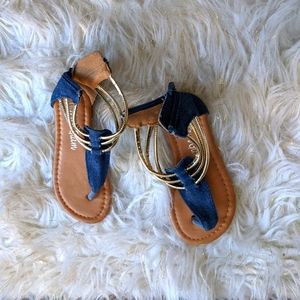 Denim sandals
